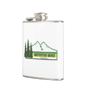 ウォータートンレイクスナショナルパークグリーンストライプ フラスク (左)