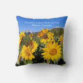 ウォータートンレイクスナショナルパーク装飾用クッション クッション (裏面)