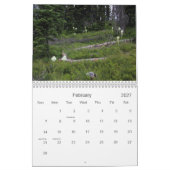 ウォータートンレイクスナショナルパーク カレンダー (2月 2027)