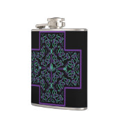 ウォータードラゴン属のケルト十字 フラスク (左)