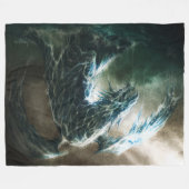 ウォータードラゴン属毛布 フリースブランケット (正面(横))