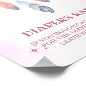 ウォータードロウリームキャッチャー赤ちゃんシャワーおむつラッフル ポスター (角)