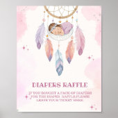 ウォータードロウリームキャッチャー赤ちゃんシャワーおむつラッフル ポスター (正面)