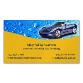 ウォータードロップの詳細を自動設定 マグネット名刺