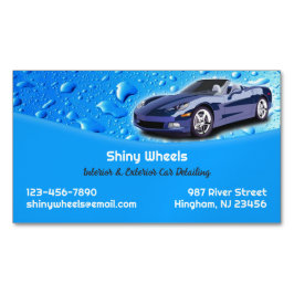 ウォータードロップの詳細を自動設定 マグネット名刺