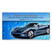 ウォータードロップの詳細を自動設定 マグネット名刺 (正面)