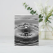 ウォータードロップスローモーションアートデザイン ポストカード (スタンド正面)