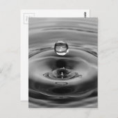 ウォータードロップスローモーションアートデザイン ポストカード (正面/裏面)