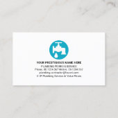 ウォータードロップバブル配管記号 名刺 (裏面)