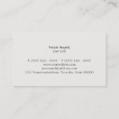 ウォータードロッププラマーの名刺 名刺 (裏面)