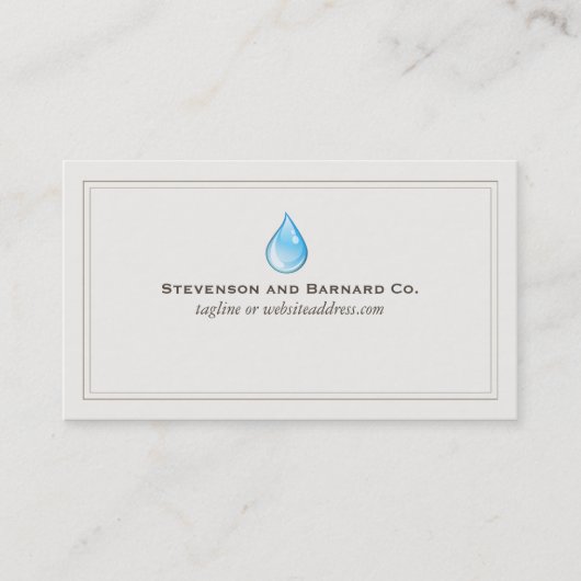 ウォータードロッププラマーの名刺 名刺 (正面)