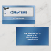 ウォータードロッププラムサービスブルーカード 名刺 (正面/裏面)