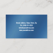 ウォータードロッププラムサービスブルーカード 名刺 (裏面)