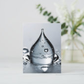 ウォータードロップマクロ ポストカード (スタンド正面)