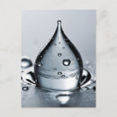 ウォータードロップマクロ ポストカード (正面)