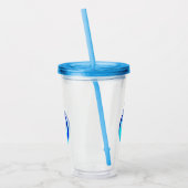 ウォータードロップ内のオルカ アクリルタンブラー (左)