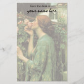 ウォーターハウスによるバラの私の甘いバラ、か精神 便箋 (正面)