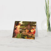 ウォーターハウスのエコーおよびスイセンのメッセージカード カード (正面)