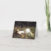 ウォーターハウスのオフェリアのメッセージカード カード (正面)