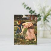 ウォーターハウスのギャザーYeのバラのつぼみの招待状 招待状 (スタンド正面)