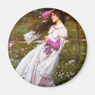 ウォーターハウスのWindflowersの磁石 マグネット