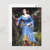 ウォーターハウスオフェリアハガキ ポストカード (正面/裏面)