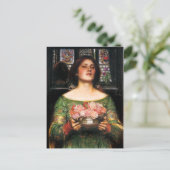 ウォーターハウスギャザーイエローズブズポストカード ポストカード (スタンド正面)