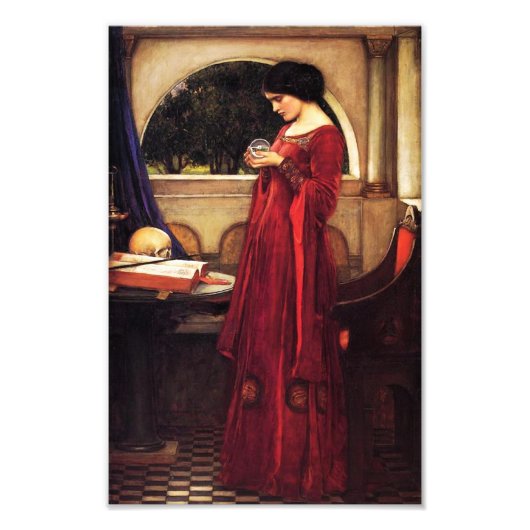 ウォーターハウスザクリスタルボールプリント フォトプリント            (正面)