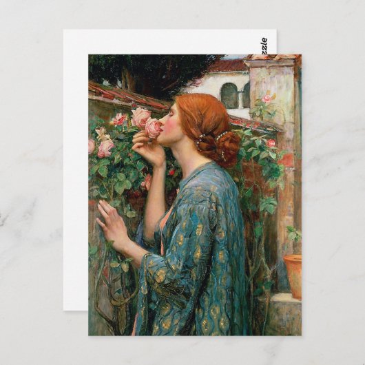 ウォーターハウスザソウルのバラはがき ポストカード (正面/裏面)