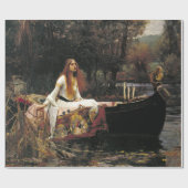 ウォーターハウスザレディーオブシャロットヴィンテージファインアート ラッピングペーパー (フラット)