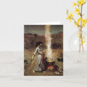 ウォーターハウスザ魔法サークルノートカード カード (黄色い花)