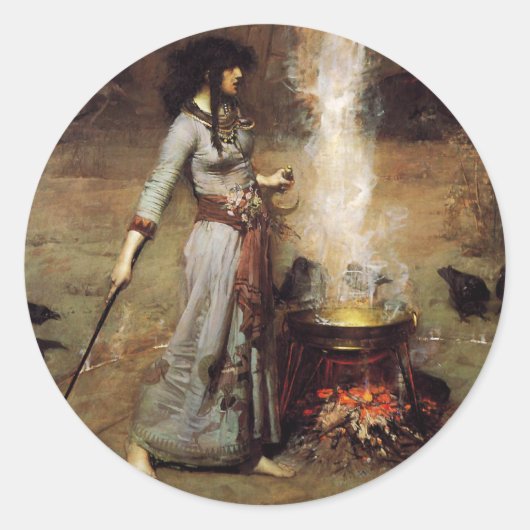 ウォーターハウスザ魔法サークルプレート ラウンドシール (正面)