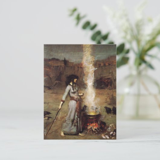 ウォーターハウスザ魔法サークルポストカード ポストカード (スタンド正面)