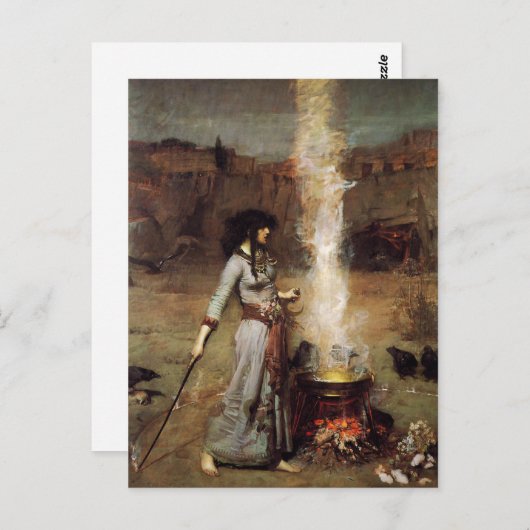 ウォーターハウスザ魔法サークルポストカード ポストカード (正面/裏面)