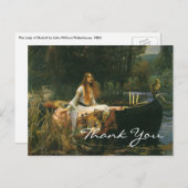 ウォーターハウスズザシャロットの女性 ポストカード (正面/裏面)