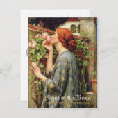 ウォーターハウスソウルのバラCC0738プレラファエリート ポストカード (正面/裏面)