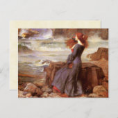 ウォーターハウスミランダ – ザテンペスト ポストカード (正面/裏面)