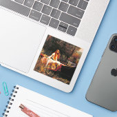 ウォーターハウスレディーオブシャロット シール (ノートパソコンとiPhone)