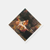 ウォーターハウスレディーオブシャロット スタンダードカクテルナプキン (角)