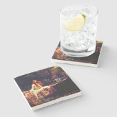 ウォーターハウスレディーオブシャロット ストーンコースター (横)