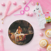 ウォーターハウスレディーオブシャロット ペーパープレート (パーティー)