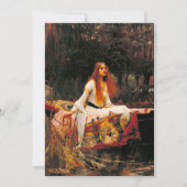 ウォーターハウスレディーオブシャロット 招待状 (正面)