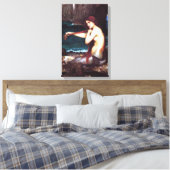 ウォーターハウスヴィンテージマーメイドキャンバスプリント キャンバスプリント (インサイチュ (寝室))