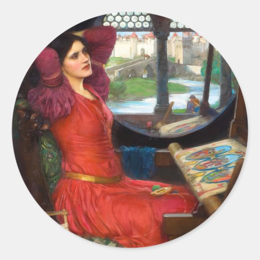 ウォーターハウス私は影に半病 ラウンドシール (正面)