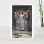 ウォーターハウス・オデュッセウスにカップを提供するサーチェ カード (正面)