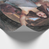 ウォーターハウス・オデュッセウスにカップを提供するサーチェ ラッピングペーパー (角)