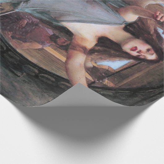 ウォーターハウス・オデュッセウスにカップを提供するサーチェ ラッピングペーパー (角)