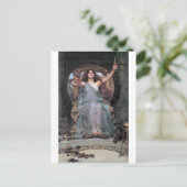 ウォーターハウス・オデュッセウスに杯を捧げるサーチェ ポストカード (スタンド正面)