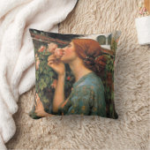 ウォーターハウス: バラの臭い クッション (ブランケット)