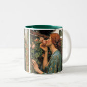 ウォーターハウス: バラの臭い ツートーンマグカップ (正面右)